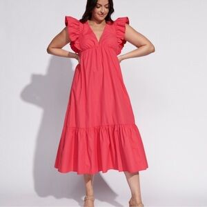 Abercrombie & Fitch Pink Midi Dress